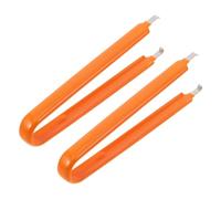 LALADEFIEE 2 pièces Pince Extracteur de Fusible Auto Inoxydable Outil et Portable pour Retrait Rapide des Fusibles de Voiture Camion Suv et Moto Lot