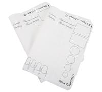 LALADEFIEE 2 Pièces Tapis de Pratique Nail Art Antidérapant avec Palette Détachable Support Photo Manucure Portable pour Techniciennes Ongles et Débutantes Surface Mélange Couleurs