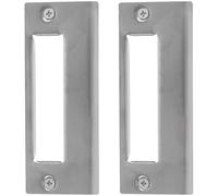 LALADEFIEE 2 Plaques de Recouvrement pour Gâche de Porte Kit de Renforcement de Porte en Acier Inoxydable Installation Facile Finition Lisse Renfort Solide