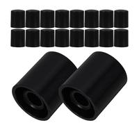 LALADEFIEE 20 Boutons Rotatifs pour Ampli Audio Noir en Plastique, Facile à Installer, Design Spécial, Accessoires pour Haut-parleur et Effets Guitare, Pack de 20 Pièces