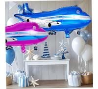 LALADEFIEE 20 pièces Ballons Avion Aluminium Colorés Décorations Anniversaire Ballons Format Résistant et Facile à Gonfler pour Fêtes et Événements