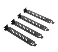 LALADEFIEE 20 Pièces Cache D'emplacement Pci en Acier Inoxydable Noir Structure à Trou Incliné pour Dissipation Thermique et Protection Poussière Boîtier D'ordinateur