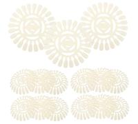 LALADEFIEE 20 Pièces Palette Ongles Fleur avec Faux Ongles Plateau Non-adhérent pour Mélange et Vernis Roue Manucure et Légère pour Salons et Débutants