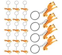 LALADEFIEE 20 Pièces Porte-clés Girafe Mignon Pendentifs Animaux Adorables Breloques Suspendues pour Sac à Dos Accessoires Fête Anniversaire Thème Jungle