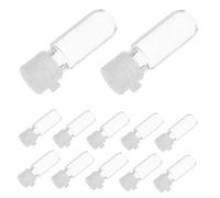 LALADEFIEE 20 Pièces Rechargeable Travel Lotion Dispensers Transparent Leakproof Plastic Lid Bottles For Skincare Essential Oils And Makeup Removal Reusable Miniature Containers