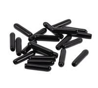 LALADEFIEE 200 Capuchons de Protection de Vis en PVC Noir, Résistants à l'eau l'huile, pour Meubles, Diamètre Intérieur 2 Mm, Lot de 200 Pièces