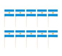 LALADEFIEE 200 Pièces Cure-Dents Drapeaux Décoratifs pour Cupcakes et Fruits, Matériau Composite, Usage Jetable, pour Fête et Anniversaire