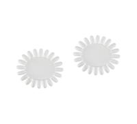 LALADEFIEE 20pièces Roue Pratique Acrylique Transparent Forme De Tournesol Pour Faux Et Présentation De Vernis à