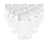 LALADEFIEE 22 pièces Bouteilles de Voyage Transparentes Flacons Plastiques Rechargeables pour Cosmétiques Stockage Liquide Polyvalent Flacons de Toilette