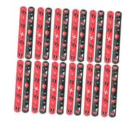 LALADEFIEE 24 pièces Bracelets Slap Ninjas pour Garçon Fille Élastiques à Claquer Thème Ninja Accessoires de Fête Créatifs Flexibles et Faciles à Porter pour Anniversaire et Jeux
