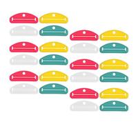 LALADEFIEE 24 Pièces Presse-tube Crème et Dentifrice Extracteur Portable pour Tubes de Pâte Lotion et Maquillage Organiseur Mural Salle de Bain Compact et Anti-gaspillage