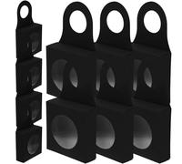 LALADEFIEE 25 pièces Boîte Cadeau Carton Kraft pour Bouteilles de Vin avec Fenêtre Organisateur Élégant pour Cadeaux Décoration Fête et Rangement Pratique