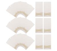 LALADEFIEE 25 Pièces Serviettes Papier Jetables pour Table Motifs Vagues Dorées Serviettes Cocktail Élégantes pour Fêtes Mariages et Dîners