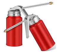 LALADEFIEE 2pcs Bidon de Graissage de Machine Haute Pression et Bidon de Remplissage D'huile Métal pour Entretien Automobile et Domestique Pompe Manuelle Robuste et Manipulation Stable