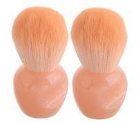 LALADEFIEE 2pièces Brosse à Miniature Pour Maquillage Pinceau à Blush Portatif Pour Joues Outil De Pour Voyage Et Retouches