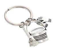 LALADEFIEE 2pièces Porte-clés Décoratif Forme De Balai Et Seau Pour Personnel De Nettoyage Accessoire De Et Clé Unique Pour Travailleurs De Ménage