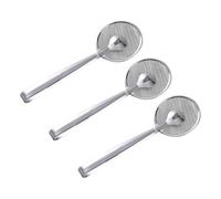 LALADEFIEE 3 pièces Cuillère Passoire Inox avec Clip Tamis Maille Fine Multi-usage pour Égoutter et Saisir Aliments Frits Lot de Ustensiles Cuisine Résistants à Huile