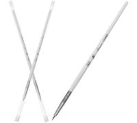 LALADEFIEE 3 pièces Pinceaux Nail Art Gel Ongles Outils Manucure Durables pour DIY Dessin et Liner Stylo Nail Drawing Polyvalent pour Effets Créatifs