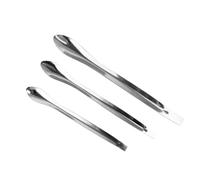 LALADEFIEE 3 Pièces Spatules de Maquillage Acier Inoxydable pour à Application Crème Visage et Soins Cosmétiques Outil Compact et Pratique