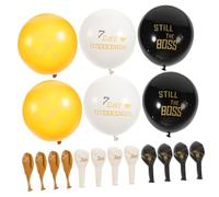 LALADEFIEE 30 pièces Ballons Latex Retraite Décoration Fête Vive Accessoires pour Mur Plafond Table Thème Convivial pour Maison Bar Restaurant