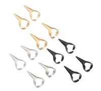 LALADEFIEE 30 pièces Lot de Bagues Ongles Griffes Métal Punk Anneaux Ouverts Or Argent Noir Accessoires Cosplay Halloween Femme Fille