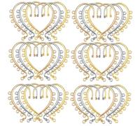 LALADEFIEE 30 pièces Lot de Crochets Oreilles DIY Accessoires Boucle Oreille Enveloppante pour Fabrication Bijoux et Création Personnalisée