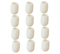 LALADEFIEE 30 pièces Natural Silk Facial Cleansing Balls With Cut Holes Soft Silkworm For Gentle Deep Pore Cleaning And Blackhead Removal And Flexible Face Exfoliating Supply