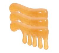 LALADEFIEE 3pièces Peigne De Massage Crânien De Cire Lot De Peignes à Dents Larges Pour Relaxation Et Soin Du Chevelu