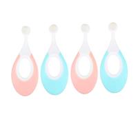 LALADEFIEE 4 pièces Brosse à Dents Garçon Fille Doux Poils Gencives Brosse Apprentissage Ergonomique Antidérapante Soin Oral Infantile pour Garçon Fille Usage Quotidien et Voyage