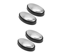 LALADEFIEE 4 Pièces déodorant métal anti-odeurs nettoyant odeur d'oignon accesoire cuisine antirouille destructeur d'odeur d'odeur d'acier inoxydable Silver