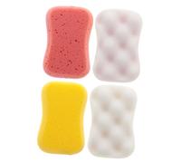 LALADEFIEE 4 pièces Éponges de Bain Exfoliantes Accèssoires Bain Massants Mousse pour Salle de Nettoyage Peau Aléatoires Couleur Aléatoire Couleur Aléatoire