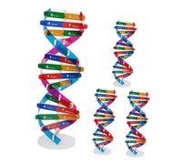 LALADEFIEE 4 pièces Kit Éducatif Modèle Adn Double Hélice avec Support Scientifique DIY pour Apprentissage Biologique des Gènes Humains Outil Pédagogique Précis et Interactif pour Étudiants