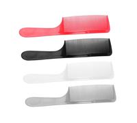 LALADEFIEE 4 pièces Peigne Coiffage Hommes avec Manche Rond pour Coupe et Coiffure Peigne Démêlant Léger et Portable pour Salon et Usage Personnel