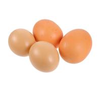 LALADEFIEE 4 pièces Œufs Factices Mousse Décoration Simulée pour Pâques Jouets Créatifs Durables Œufs Artificiels pour Activités Garçon Fille et Décoration DIY