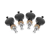 LALADEFIEE 4 pièces Ukulele Tuning Pegs Set Small Round Handles String Fixing Pins With Adjustable Screws For Ukulélé Concert Accessories