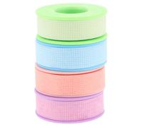 LALADEFIEE 4 Rouleaux Ruban Adhésif Silicone Gel Respirant pour Extensions de Cils Ruban avec Microperforations Multicolore pour Peaux Sensibles Professionnel