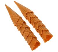 LALADEFIEE 40 Pièces Mini Cornets Glace PVC Réalistes pour Maison de Poupée Accessoires Décoratifs Jeu Imitation pour Fête Salle de Classe