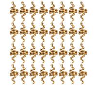 LALADEFIEE 40pièces Barrettes Serpent Spirale Alliage Mini Élastiques à Cheveux pour Tresses Bijoux de Cheveux pour Dreadlocks