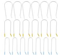 LALADEFIEE 48 Pièces 48 Pinces de Rechange pour Bigoudis Chauffants 1,9 Cm, 2,5 Cm et 3,8 Cm en Acier Inoxydable Résistant la Chaleur, Maintien Sûr Antidérapant, Compatibles pour Coiffage