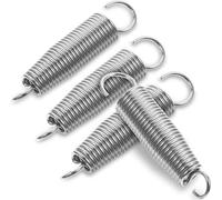 LALADEFIEE 4pièces Ressort à Came de Pédale de Grosse Caisse Tendeur de Tension pour Pédale de Basse Ressorts Élastiques pour Tambour avec Crochets Set
