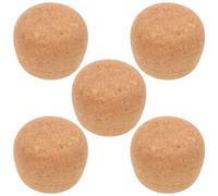 LALADEFIEE 5 Pièces Bouchons Liège Imitation Bois Souple Joints Hermétiques pour Bouteilles Verre Bouchons de Remplacement pour Vin et Boissons Scellage et Protection des Goulots