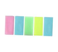 LALADEFIEE 5 pièces Lot de Serviettes Exfoliantes pour Corps Gommage Doux et Serviettes de Bain Légères et Portables pour Usage Quotidien