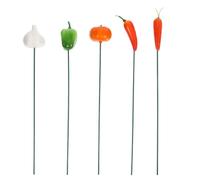 LALADEFIEE 5 Pièces Piquet Décoratif Réaliste pour Pot de Fleurs Extérieur en Plastique et Écume, Facile à Insérer, pour Décoration de Jardin et Espace Extérieur