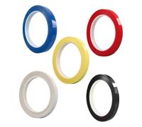 LALADEFIEE 5 pièces Rubans Adhésifs pour Touche de Violon et Violoncelle Autocollants Colorés pour Guide des Doigts Bande Adhésive PVC pour Débutants Positionnement Précis des Notes Facile à