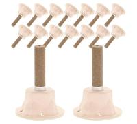 LALADEFIEE 50 Bâtonnets de Moxa Faits la Main avec Base Intégrée Rouleaux de Moxa Traditionnels en Papier Usage Facile et Rangement Stable pour Salon et Maison
