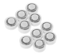 LALADEFIEE 50 Roulements à Billes Miniatures Blancs N°3 pour Bricolage Bases Rotatives Précises pour Moulins à Vent et Jouets DIY Accessoires Rotatifs pour Loisirs Créatifs et Décoration
