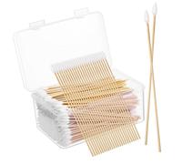 LALADEFIEE 500 pièces Cotton Buds Precision Pointed Swabs For Ear Wax Cleaning Makeup Applicator Sticks Gentle And Tige Nettoyage Oreilles Outil Nettoyage Visage