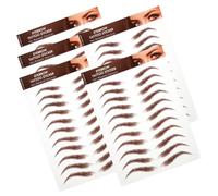 LALADEFIEE 5feuilles Lot De Autocollants Pour Sourcils Marron Imperméables Simulation De Sourcils Kit De Maquillage
