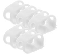 LALADEFIEE 5pcs Collier de Serrage Durite Ajustable en Pom pour Tube et Tuyau D'eau, Régulateur de Débit Précis Blanc, pour Usage Laboratoire et Siphonnage Bière ou Vin