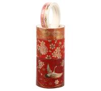 LALADEFIEE 5rouleaux Ruban Adhésif Papier DIY Style Chinois pour Scrapbooking Décoration Créative par Artisans et Projets DIY